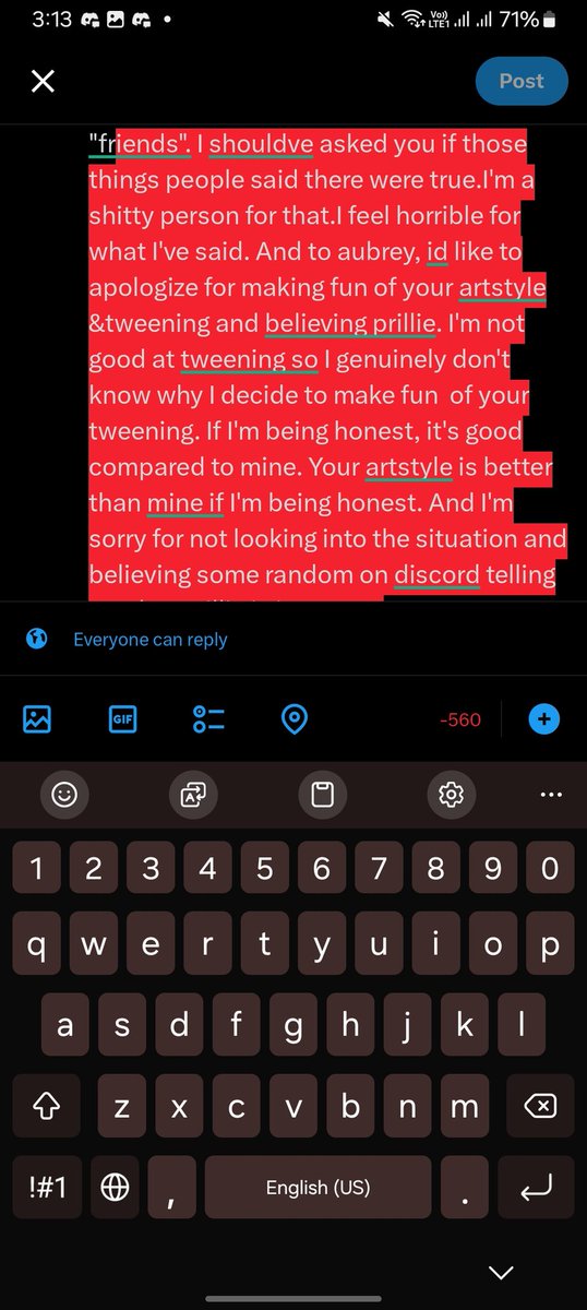 JoeHawleyFan69's tweet photo. I'd like to apologize to my friends @MrTallyHall and @theproudloudguy for everything  I've said about them on a server I used to be in. To Mr tallyhall, im sorry for sending you death threats, spreading lies about you and making fun of your artstyle. Im sorry for believing my https://t.co/rmpjhjwLHu