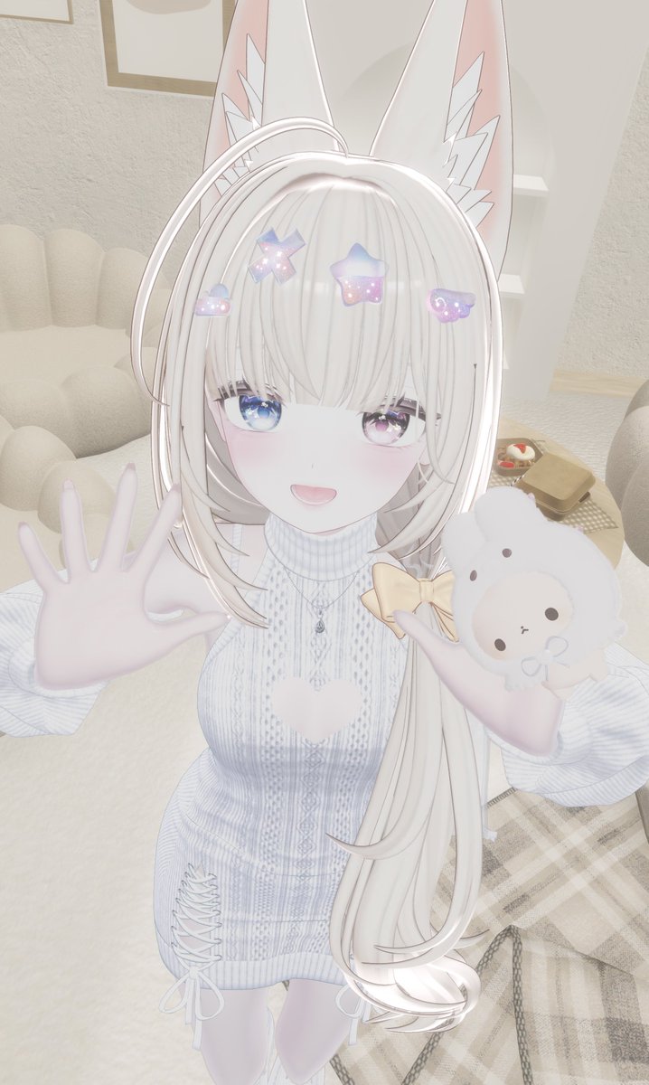 おはよ〜☀️
今日も頑張っていこ✊🏻✨
 #VRChat