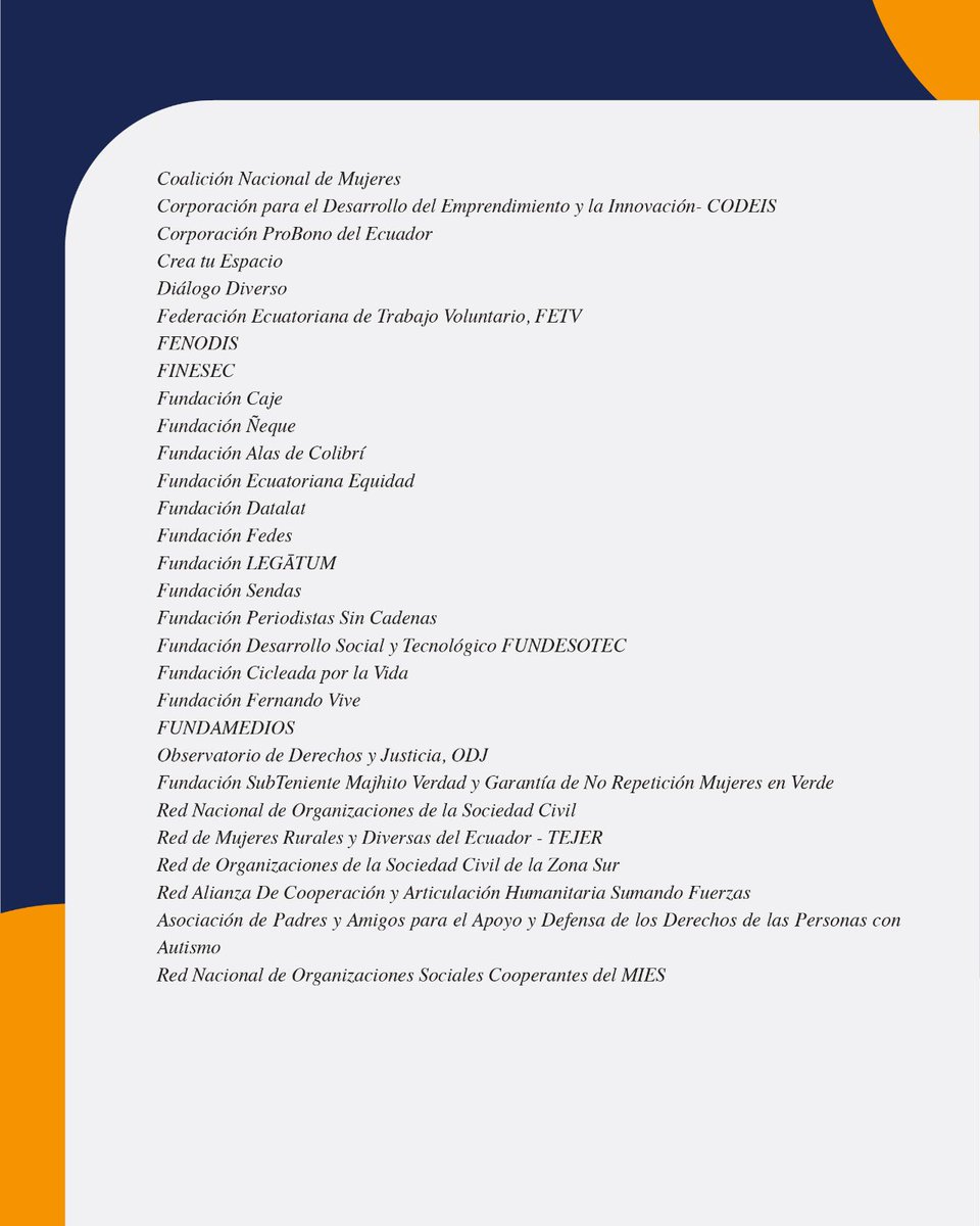 1/ 🚨 La Asamblea Nacional aprobó la Ley de Transparencia Social con carácter urgente.
Organizaciones de la sociedad civil (OSC) alertamos que la Ley mantiene disposiciones que vulneran el derecho a la libertad de asociación.
📌 Te explicamos por qué 👇

2/ 📅 El trámite urgente