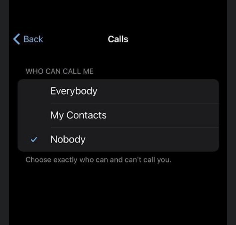 7_othman's tweet photo. @WhatsApp 🛑Please enable privacy in calls and specify who calls me ✅ https://t.co/WslCGJv4zq