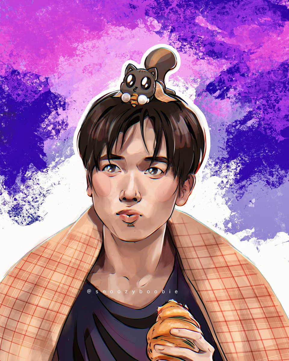 taehyun and dagonyang eating croissants together!— my lil boba eyed father and son 🥺

➡️ snoozyboobie.straw.page