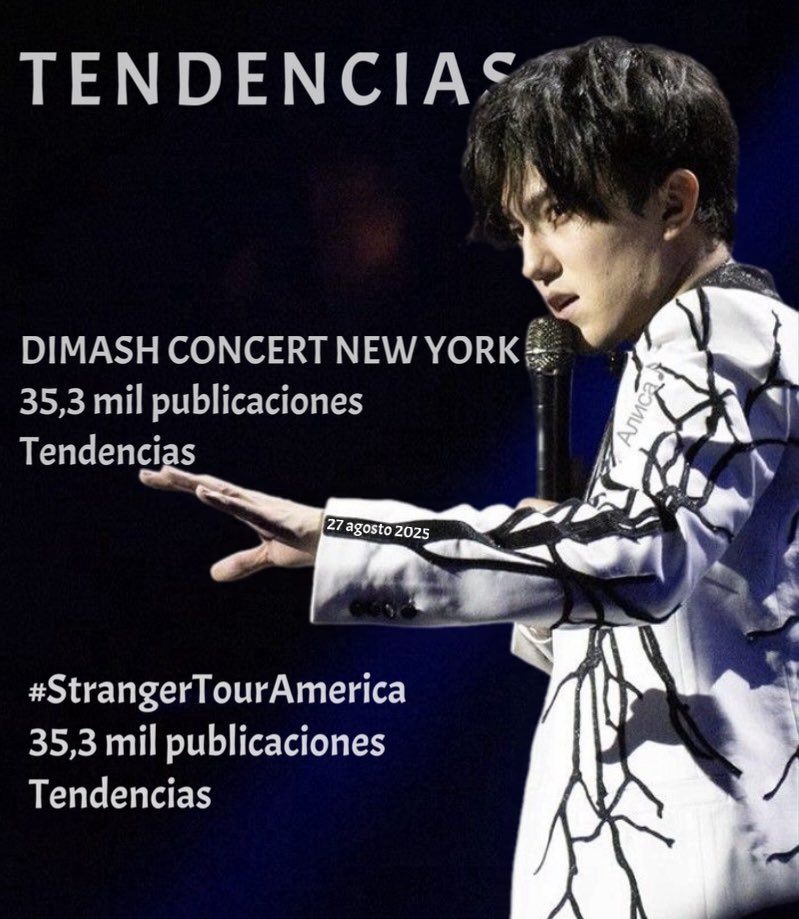 ForeverDear (@foreverdearpr) on Twitter photo Un concierto de <a href="/dimash_official/">Dimash Qudaibergen</a> es un viaje musical inolvidable. Te sorprenderá por ser un espectáculo vocal extraordinario, por su versatilidad musical y por la transmisión de emociones intensas.
#StrangerTourAmerica
DIMASH CONCERT NEW YORK Un concierto de <a href="/dimash_official/">Dimash Qudaibergen</a> es un viaje musical inolvidable. Te sorprenderá por ser un espectáculo vocal extraordinario, por su versatilidad musical y por la transmisión de emociones intensas.
#StrangerTourAmerica
DIMASH CONCERT NEW YORK
