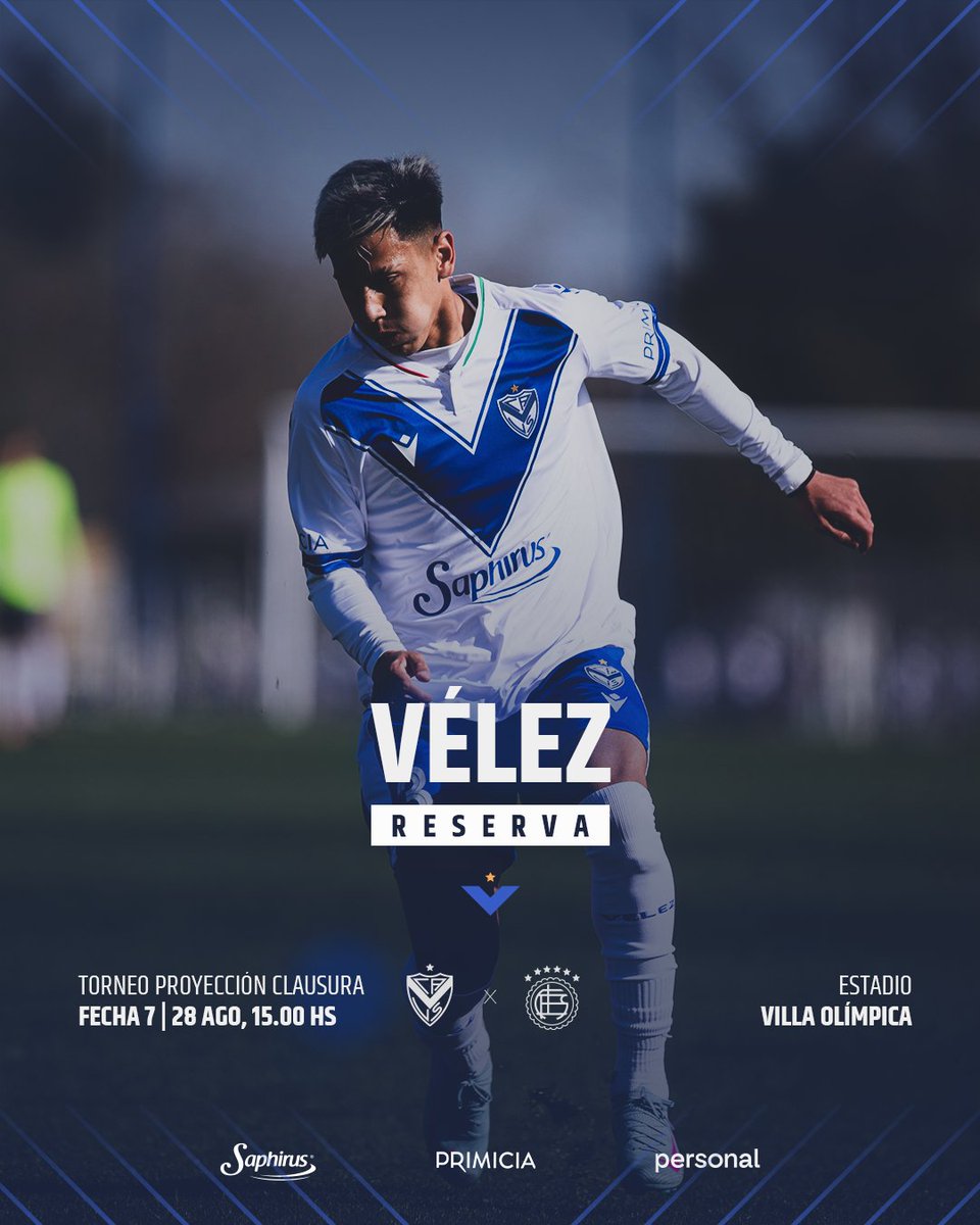 ⚽ Vélez recibirá este jueves a Lanús en la Villa Olímpica, por la Fecha 7 del #TorneoProyección.

▶️ lpfplay.com

👉🏼 Con la presencia de Florián Monzón, conocé a los convocados por Marcelo Bravo.

#JuegaVélez

👨🏻‍💻 velez.com.ar/reserva/notas/…