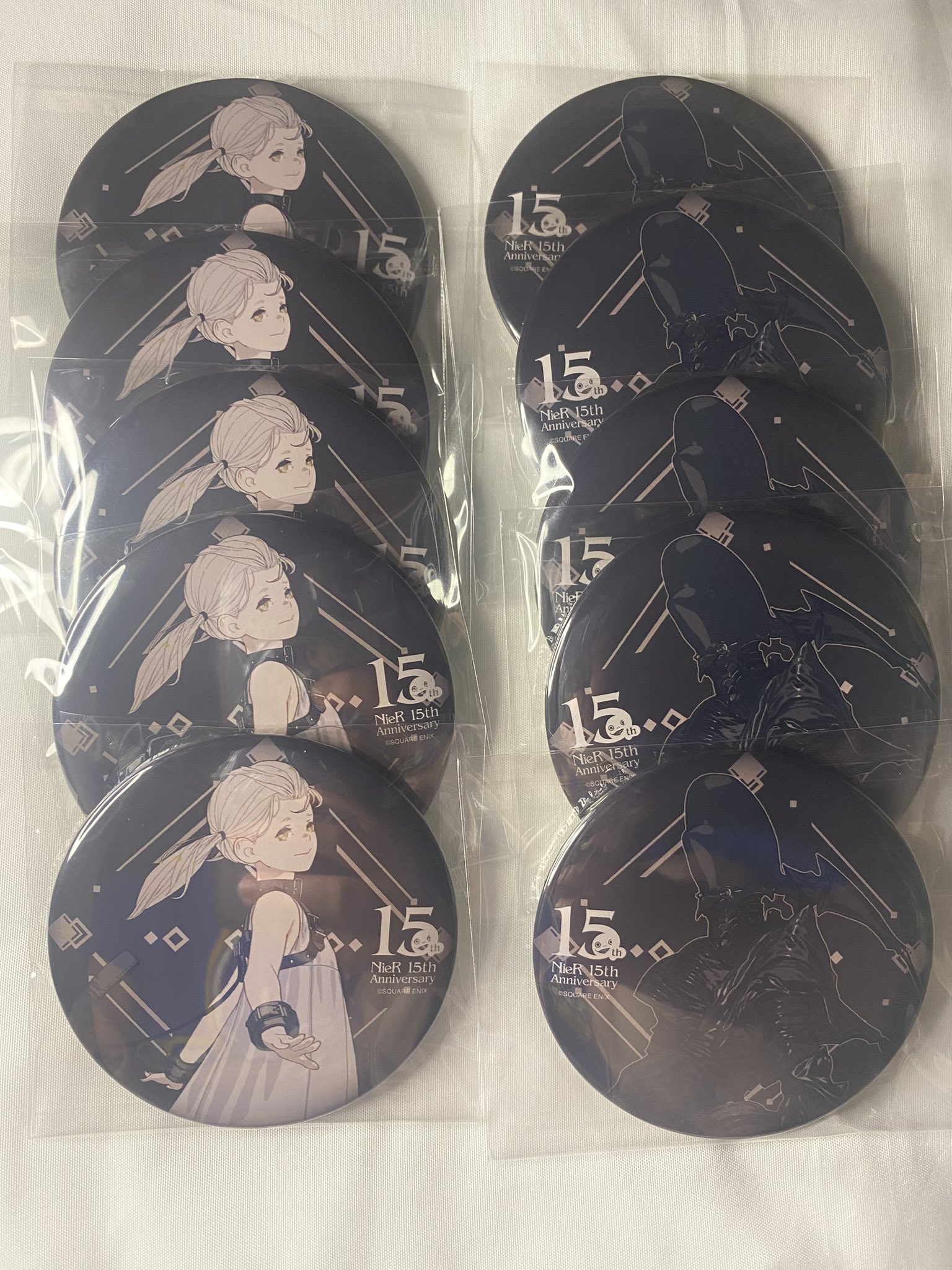 NieR ニーア展 消セナイ記録 レプリカント リィンカネ 缶バッジ　まとめ売り NieR ニーアレプリカント ニーア展 消セナイ記録 15周年 缶