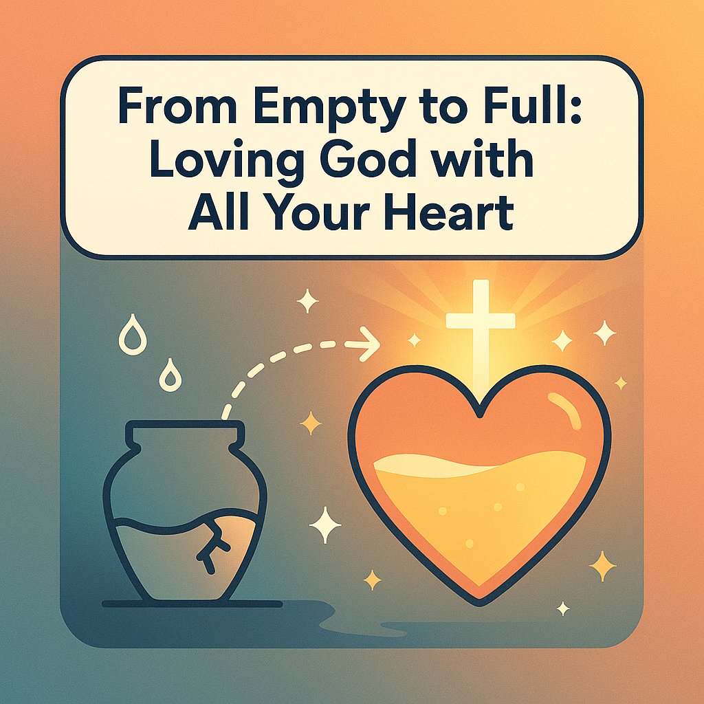From Empty to Full: Loving God with All Your Heart

Have you ever felt a quiet emptiness inside, even on a busy day? Maybe you finished a game but felt bored ten minutes later. Maybe you got many likes online but still felt lonely. That empty feeling is real. God understands it.