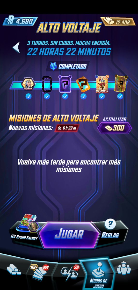 High Voltage completed! ⚡️

In similar past events, I was able to complete the track with a few days to spare, but this time I felt like I couldn't skip any mission or I wouldn't get the final reward and this turned the event into a tedious chore. 😮‍💨

#MarvelSnap