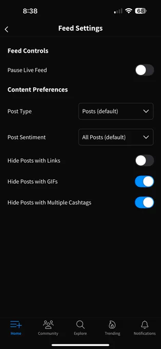💹STOCKTWITS : "Novità su @Stocktwits: ora disponibile il filtro GIF e post con più cashtag su iOS!"