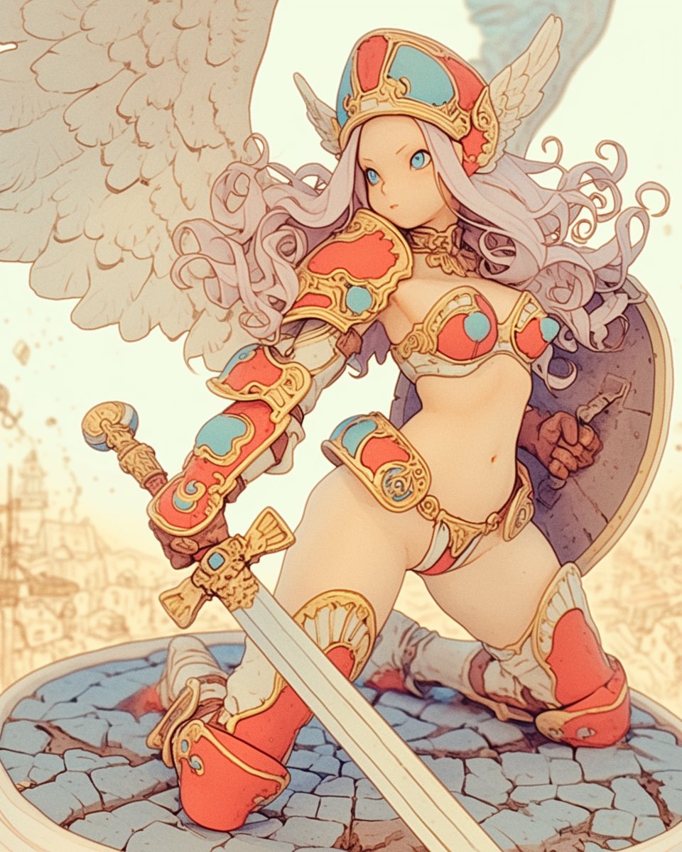 NeuralParadox's tweet image. 定期的にやってくる女戦士さん