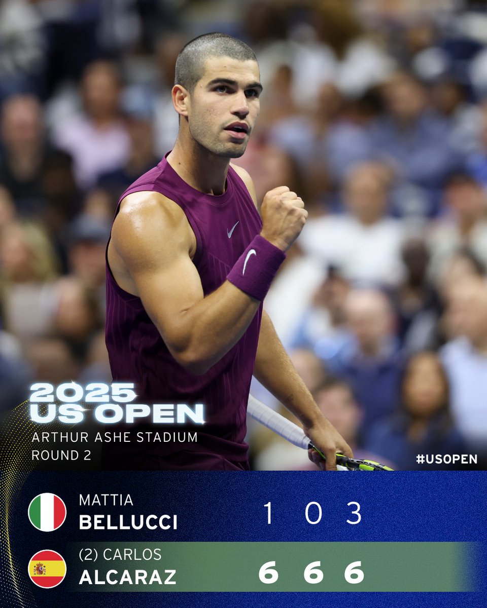 Carlos cruising into Round 3!