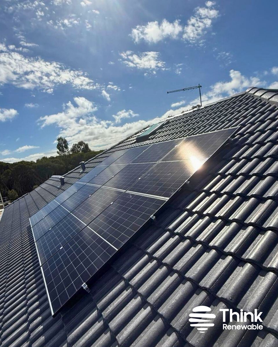 Think_Renewable's tweet image. Sun’s out, tools out. ☀️

Our WA crew has been putting in the work, bringing solar and solar battery systems to homes across the west.

📲 Swipe through to see what we’ve been up to.

#ThinkRenewable #TeamThink #SolarInstallations
