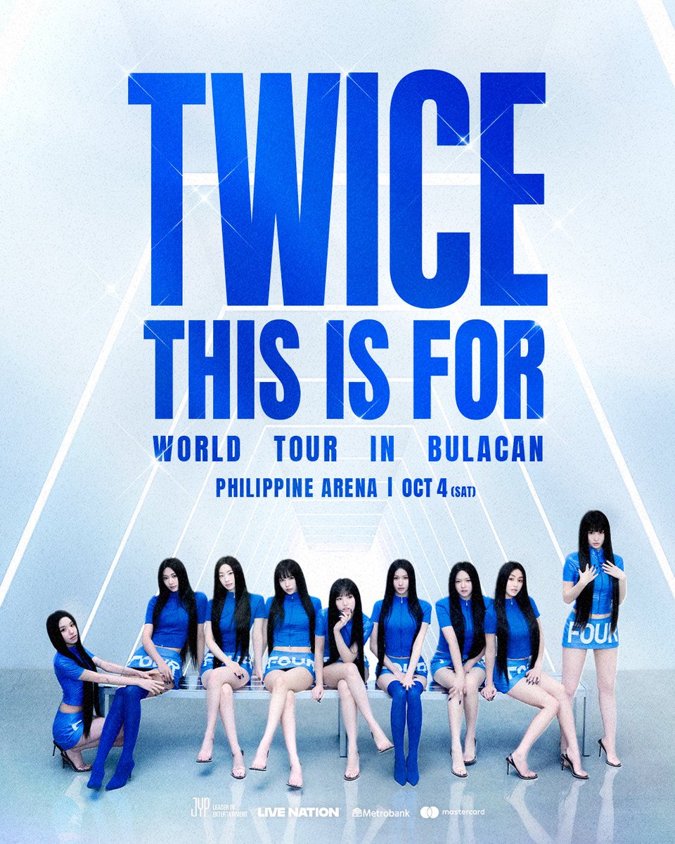 livenationph's tweet photo. LNPH Members, today's the day you Feel Special ✨

LNPH Presale starts at 10AM until 11:59PM! To access, simply sign up at https://t.co/TFXFfjwHBP and log in to your account.

TWICE <THIS IS FOR> WORLD TOUR IN BULACAN
📅 October 4, 2025
📍Philippine Arena

#TWICE #트와이스 #THISISFOR
#TWICE_THISISFOR_WORLD_TOUR