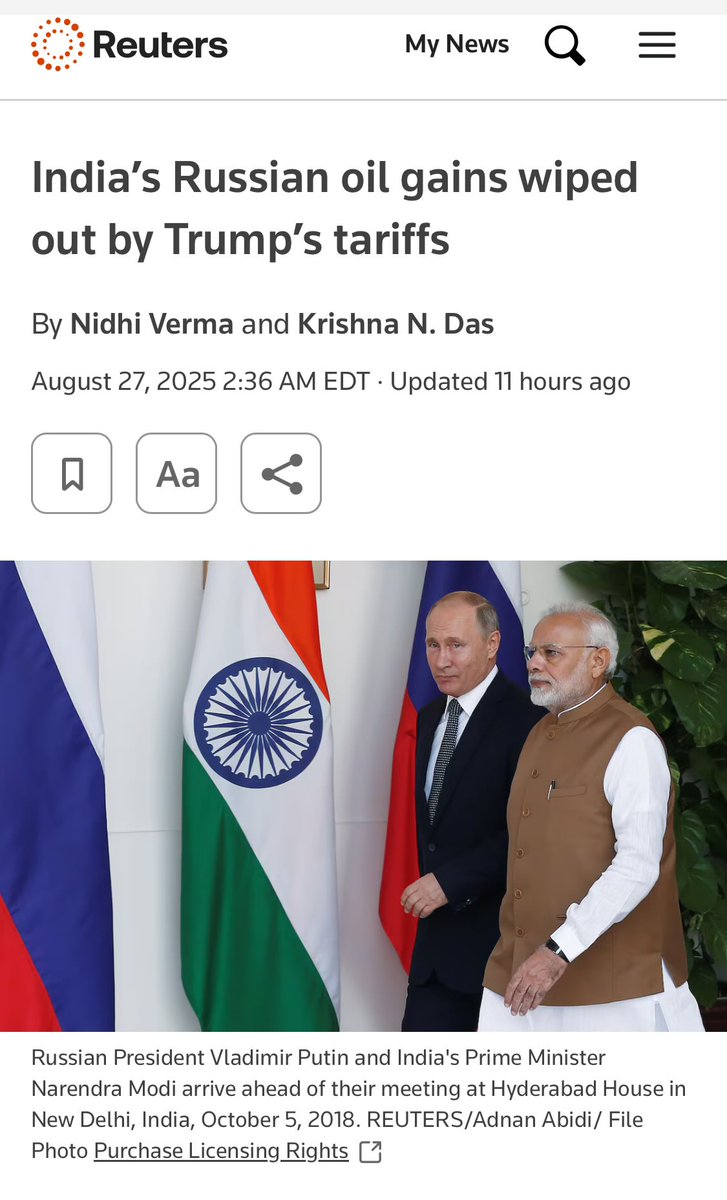 “Global crude prices could more than triple to around $200 a barrel if India, the world’s third-largest oil consumer and importer, stops buying oil from Russia, according to internal Indian government estimates reviewed by Reuters.”