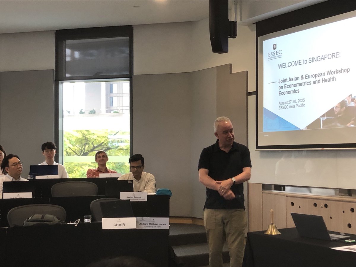 e_zucchelli's tweet image. Here we go, the joint Asian/European Workshop on #Econometrics and #HealthEconomics has just kicked off in Singapore @essec