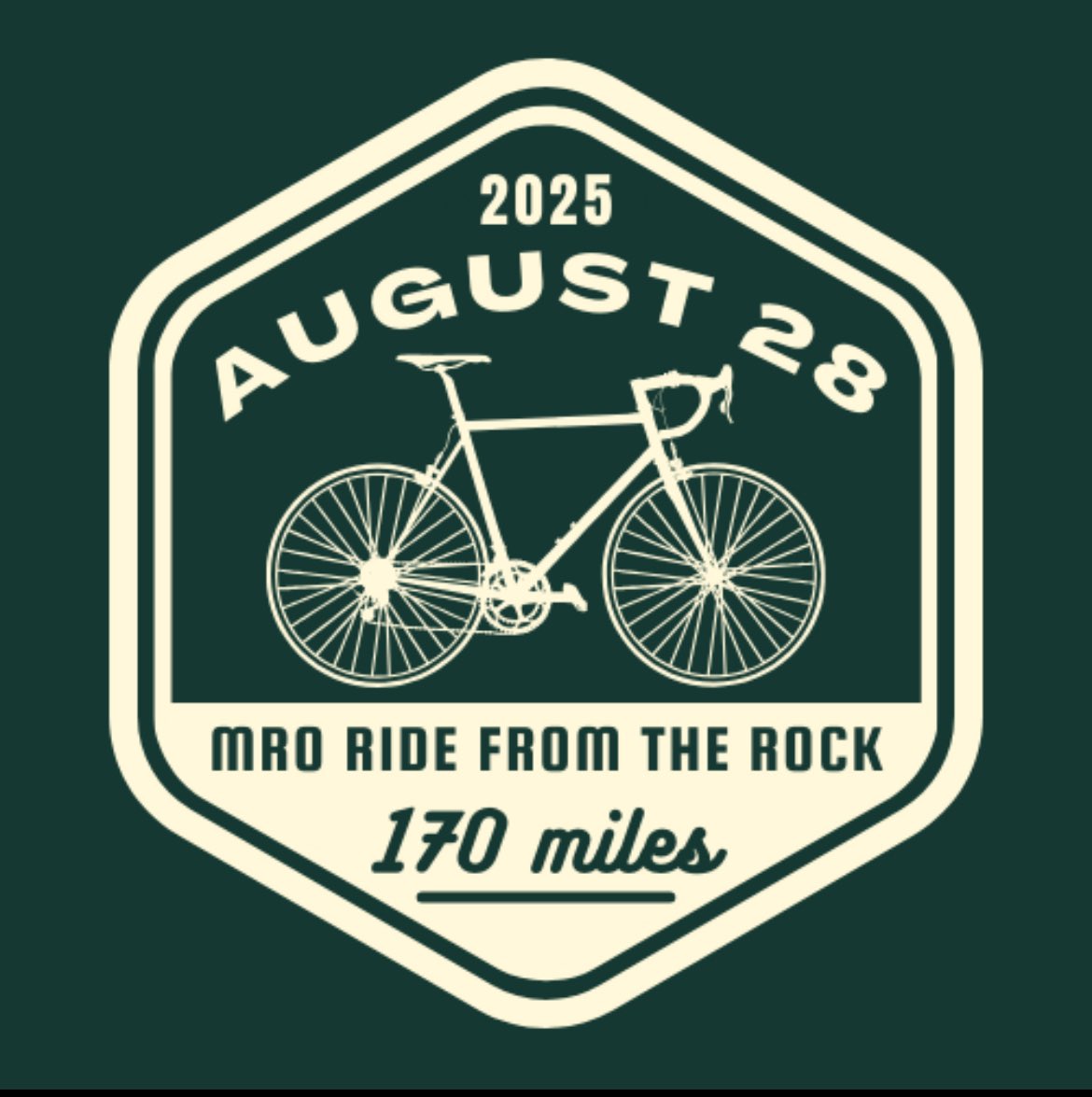 It is here! Tomorrow, <a href="/FollowMRO/">MRO</a> “Ride from the Rock”!! Logging 170 miles on the bike, hoping to raise some support for the ones who support us at the track weekly, <a href="/FollowMRO/">MRO</a> 
paypal.com/donate/?hosted…