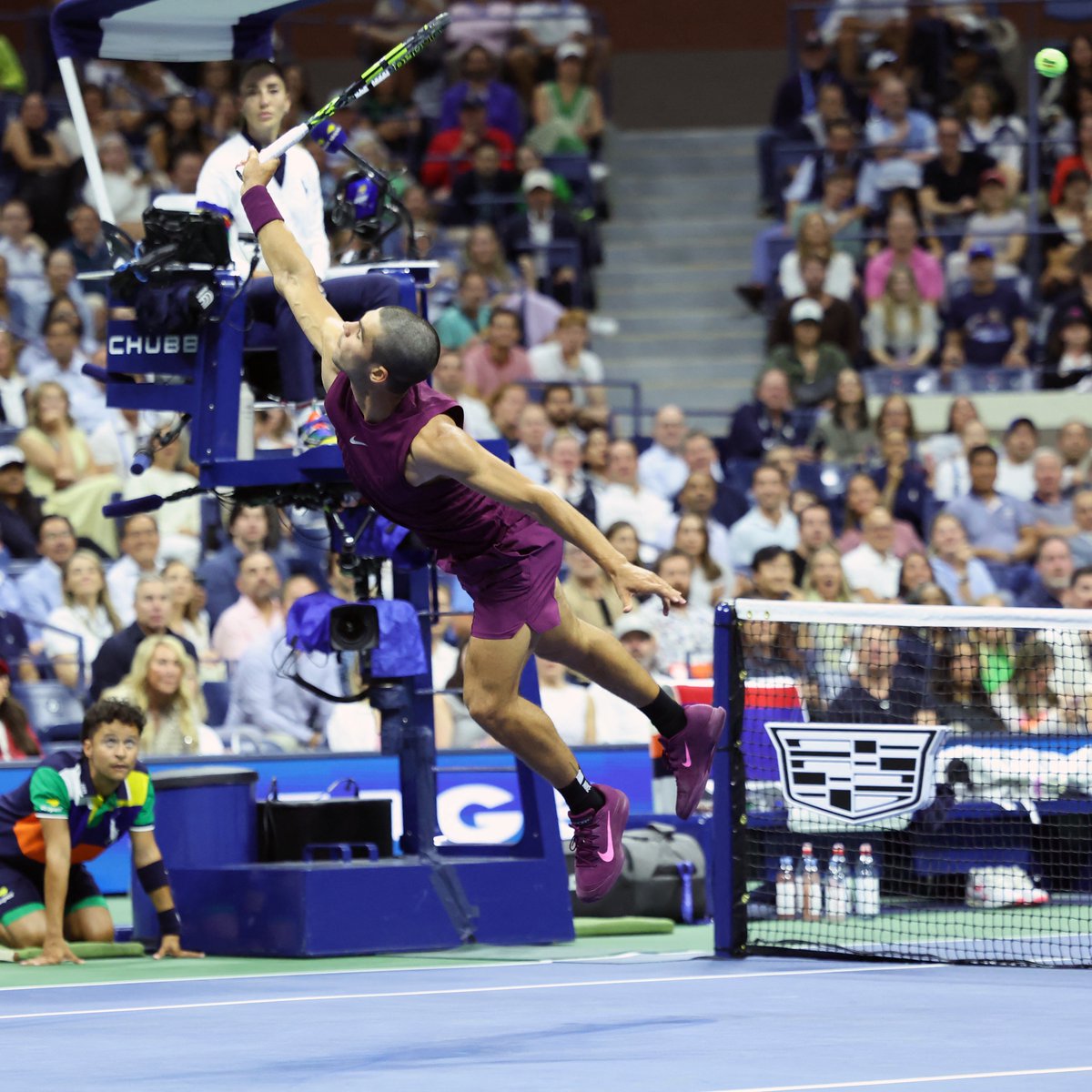 Poetry in motion. 

<a href="/usopen/">US Open Tennis</a> | #USOpen | <a href="/carlosalcaraz/">Carlos Alcaraz</a>