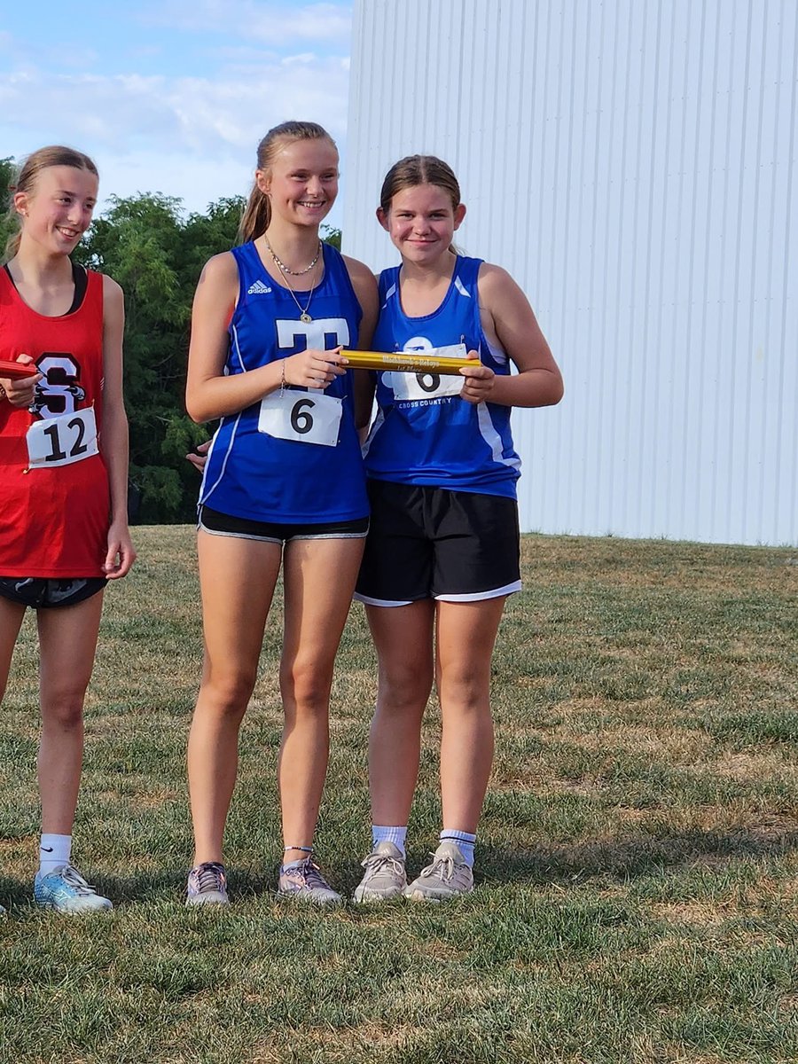 TiptonXCTF's tweet photo. THS XC goes 1-1-2-3 at the Blackhawk Relays tonight! Boys race: 1st place- N. Walker &amp; Reily, 2nd place- Marsh &amp; E. Yates, 3rd place- Halton &amp; Maluck with Walker-Reily also setting a course record. Girls race: 1st place- K. Vaughn and A. Walker @tiptonbdevils @michelle_garmon https://t.co/5pJHzBCf5I