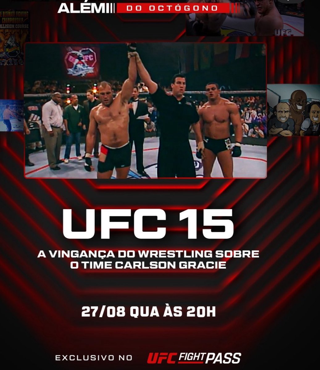 marcelo alonso (@alonsopvt) on Twitter photo A rivalidade entre Wrestling e o Carlson Team que marcou o UFC 15. Relembrei os bastidores desta cobertura no Além do Octógono. No final ainda tem uma animação do <a href="/DavidCarvalhoC/">David Carvalho</a> que explica o apelido dado pelo Wallid ao evento youtu.be/u85hBZSFjMQ?si… A rivalidade entre Wrestling e o Carlson Team que marcou o UFC 15. Relembrei os bastidores desta cobertura no Além do Octógono. No final ainda tem uma animação do <a href="/DavidCarvalhoC/">David Carvalho</a> que explica o apelido dado pelo Wallid ao evento youtu.be/u85hBZSFjMQ?si…