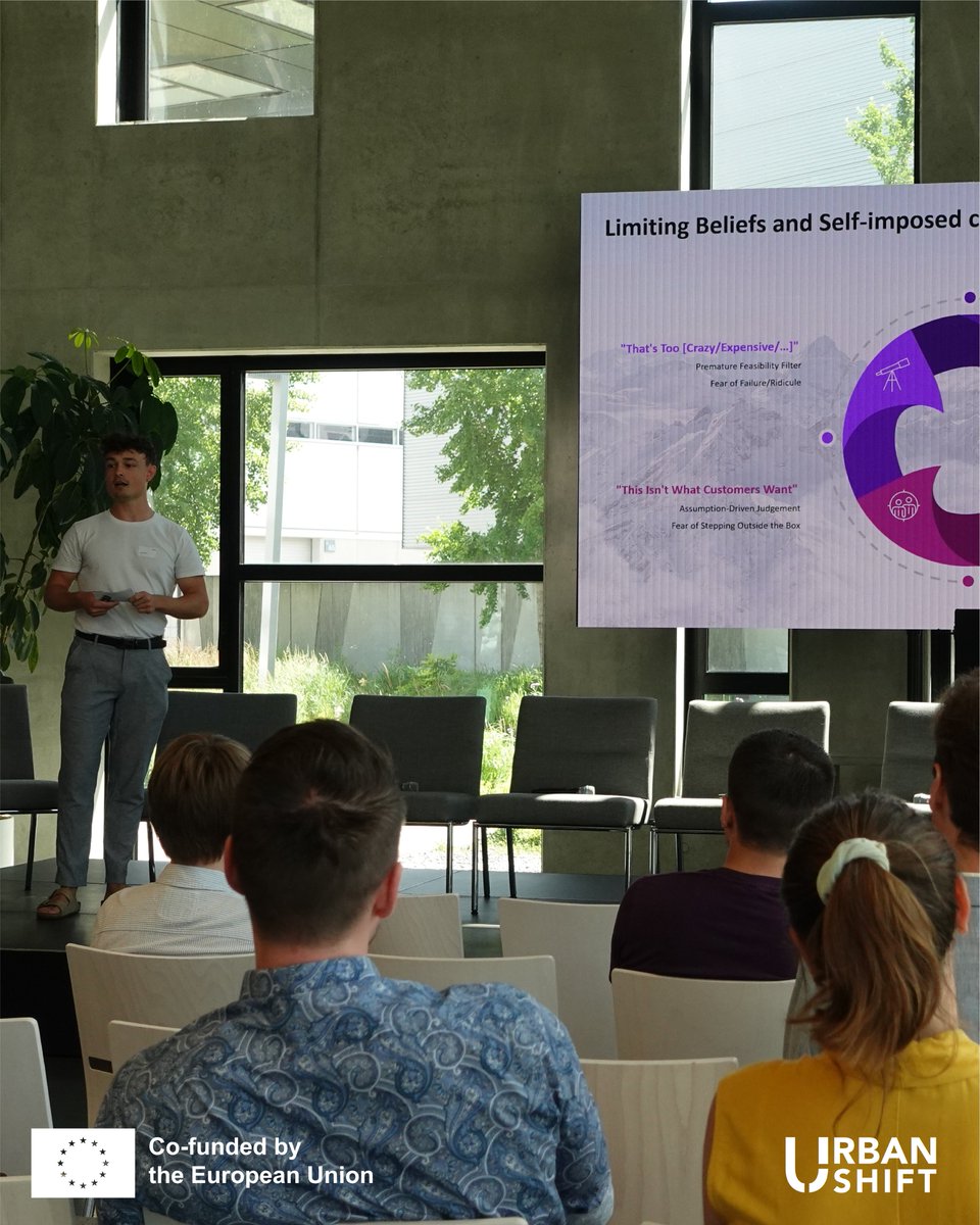 Urban Shift is coming to a close 💚🌍

At our final Summit we celebrated:
 🚀 Student start-ups &amp; prototypes
🎤 Alumni voices
💬 Panel on sustainable entrepreneurship

3 years, 8 partners, 15 startups and 80 changemakers — and a legacy that keeps going ✨