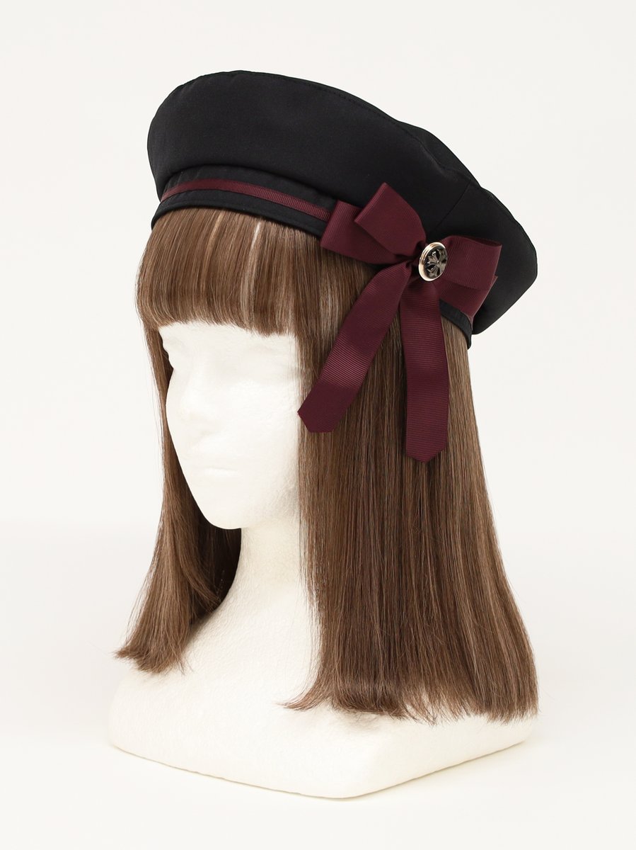 Amavel アマベル 帽子 ベレー帽 3点 まとめて　0440 ロゴリボンブローチ付ベレー帽 （9214789419239）– Amavel