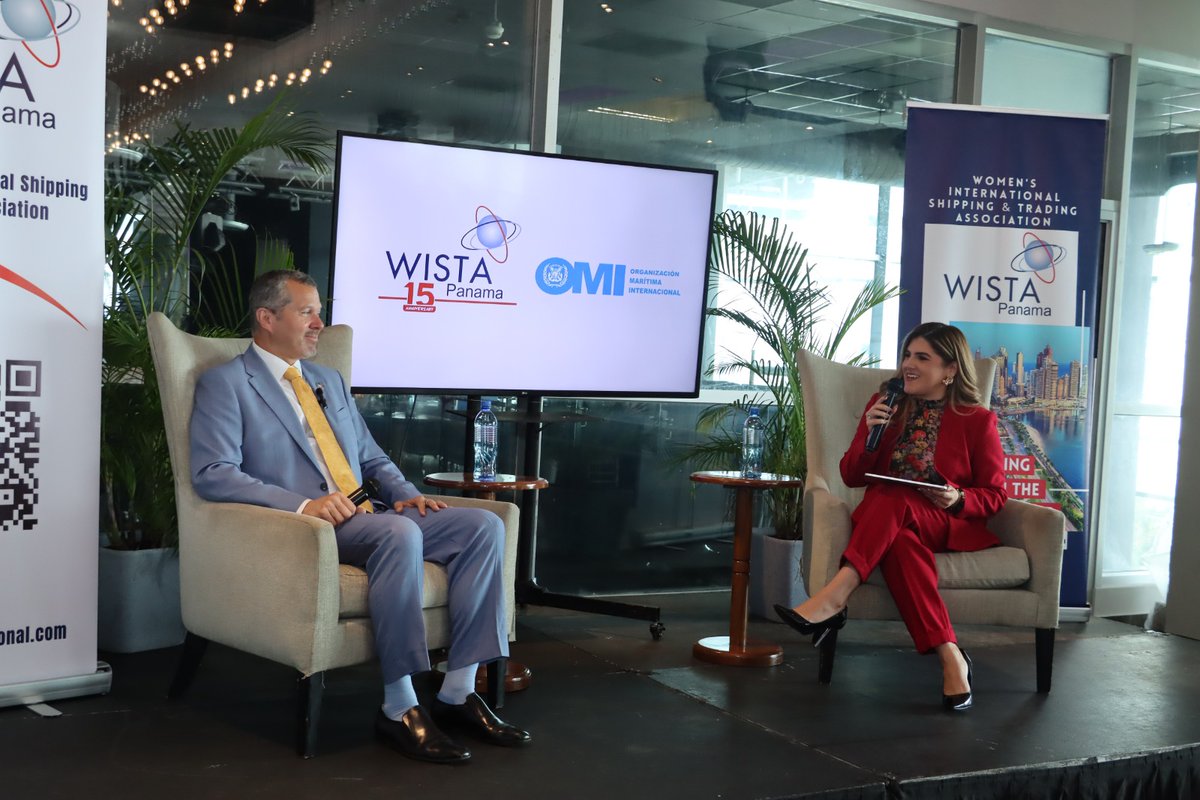💡🌎Comprometidos con el desarrollo profesional y el liderazgo de las mujeres en el sector marítimo, participamos en un conversatorio en conmemoración del 15° aniversario de WISTA Panamá.