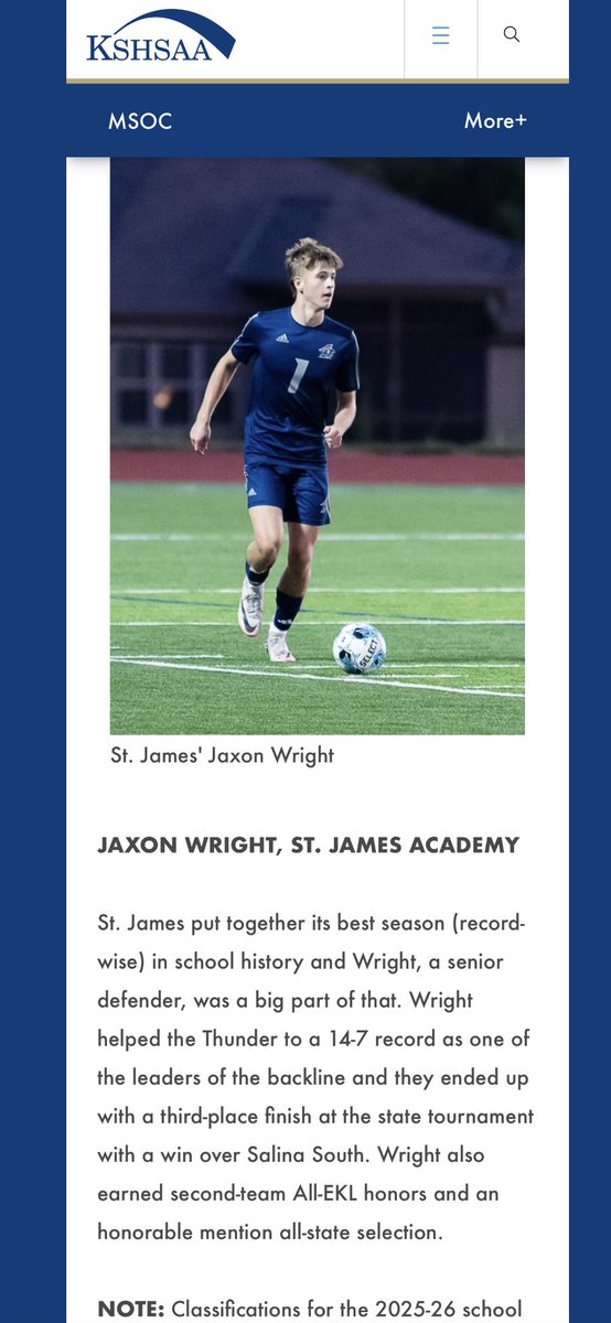 Honored to be selected as the 5A player to watch!! Can’t wait for the season with <a href="/SJABoysSoccer/">SJA Mens Soccer</a>!!!

<a href="/Smedley033/">Smedleys Soccer Site</a> <a href="/nxt1sports/">NXT 1</a> <a href="/ImCollegeSoccer/">College Soccer Truth ™</a> <a href="/ccprospects23/">complete college prospects</a> <a href="/mlsradar/">MLS Radar</a> <a href="/creightonmsoc/">Creighton Men’s Soccer</a> <a href="/nlevelsports/">Next Level Sports</a> <a href="/MemphisMSoccer/">Memphis Men's Soccer</a>