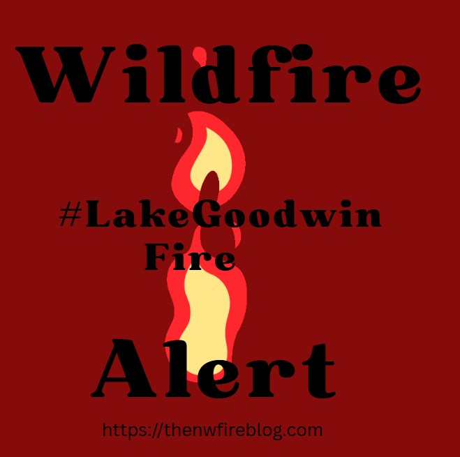 NWFireBlog2's tweet image. Happening NOW:  #LakeGoodwinFire 
Snohomish Co, WA 
8/27/2025 1840 PT
= Lake Goodwin
= 1 acres 
= Res:  E5203, E5104, SAL31, KUL50, SAL36, H-346WN, E5205, E5105, KUlshanMod, SAL30 &amp;amp; E5204Image Credit: (c) 2025 NW Fire Blog