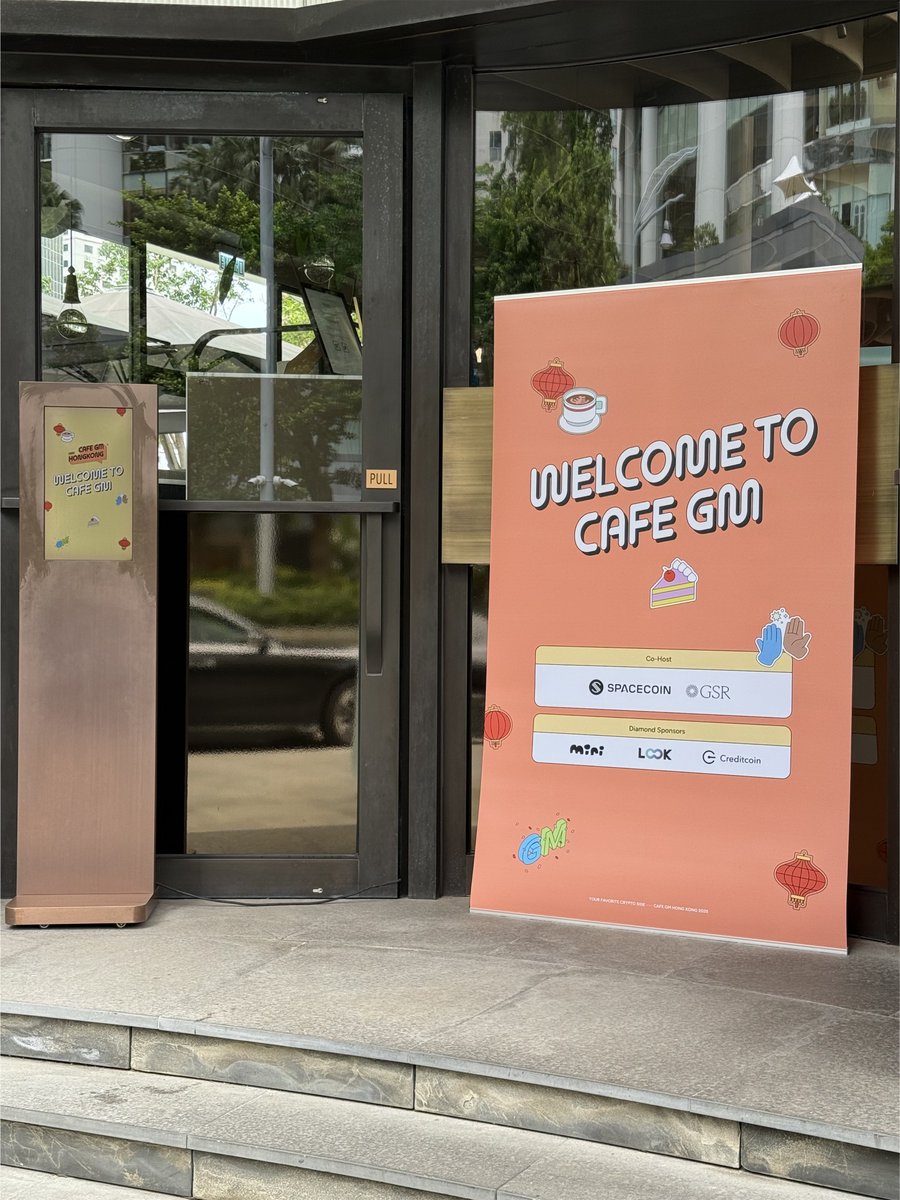 CafeGM_'s tweet photo. CafeGM team’s #RealGM starts with setting up the space for CafeGM Hong Kong🔧🇭🇰
Every detail, every vibe, built with love for you 🫶
And now… CafeGM Hong Kong is officially here 🌆
It’s the one and only day in the city, so don’t miss it 😇
Come through, meet frens, and let’s make it a Real GM together 🤝
Powered by our co-hosts @spacecoin 🛰️ @GSR_io 🌐
And Diamond Sponsors @mini_cto 🐤LOOK(https://t.co/1wD1ZajHgb)♾ @Creditcoin🔗
Ready to join the vibe? Secure your spot now 🎟️
https://t.co/Bso9ENT5ZV