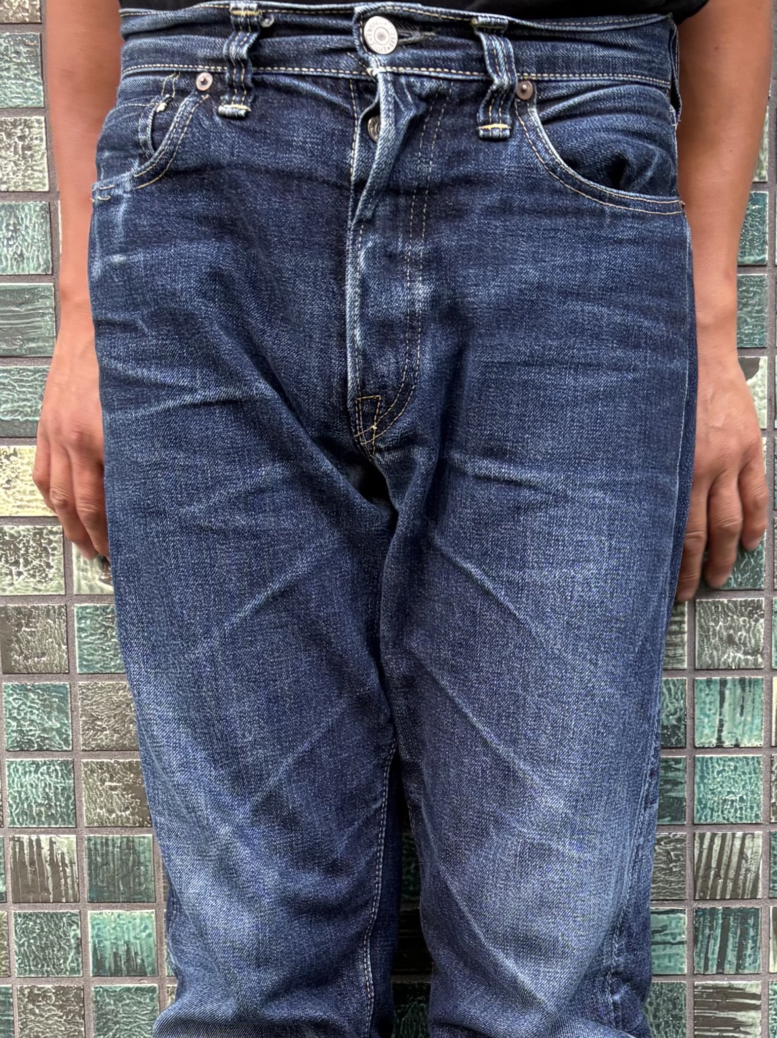 ♥希少　レア　BAJA 　スマイル　 　　♥ヴィンテージジーンズ✨✨ ヒゲ 雰囲気抜群 70s Levi's 501 66前期 ヴィンテージ