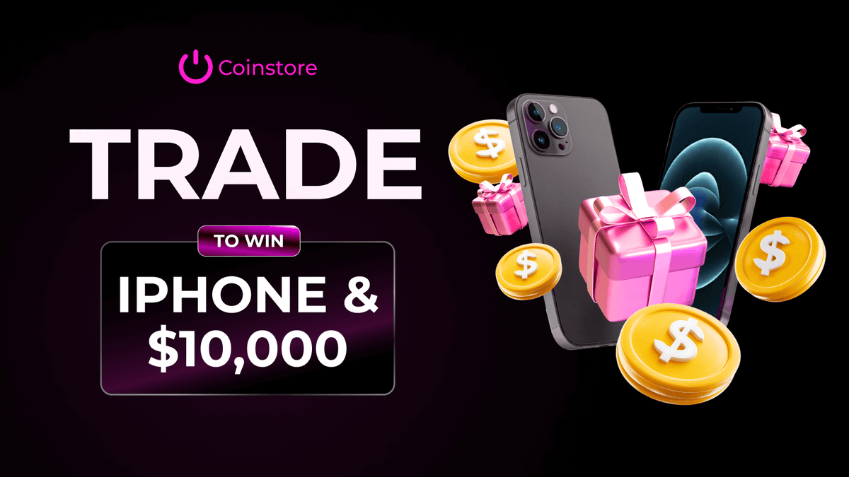 CoinstoreExc's tweet image. The ultimate trading event is LIVE! 🏆

The @CoinstoreExc Trade to Win campaign is here, with rewards for everyone: 
📱 iPHONE 16 PRO MAX for the top trader
 💸 Daily Coupons &amp;amp; New User Airdrops 
⚡️ VIP Fee Discounts

🗓️ Event Period: September 4 - September 11 
🔗 Join now:…