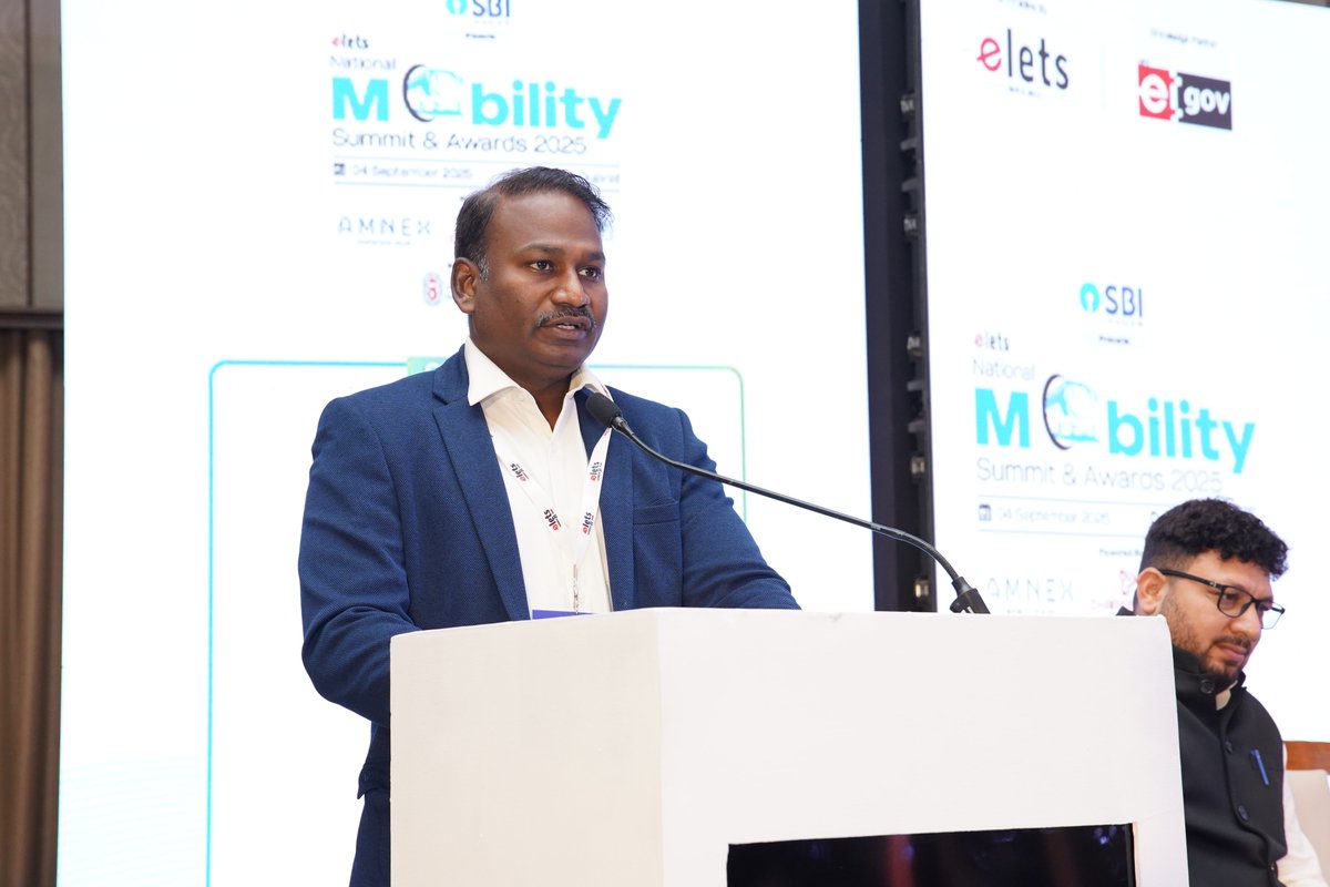egovonline's tweet image. Shaping the Future of Mobility Together

Shri M. Nagarajan, IAS, VC &amp;amp; MD, Gujarat State Road Transport Corporation delivered his Keynote Address at the Elets National Mobility Summit &amp;amp; Awards.

#EletsUrbanMobility #GreenMobility #DigitalTransport #SmartCities #EletsAwards