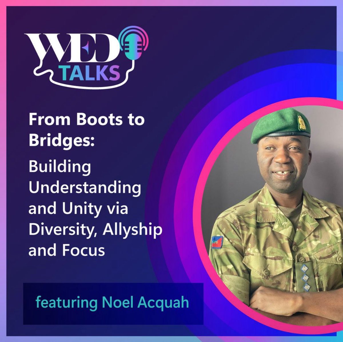 WEDUKNetwork's tweet image. At Women Empowering Defence, we believe leadership is not defined by rank, but by how we empower others.

This is why we are excitited to share our latest #WEDTalks podcast: From Boots to Bridges: Building Understanding and Unity via Diversity, Allyship and Focus. In this…