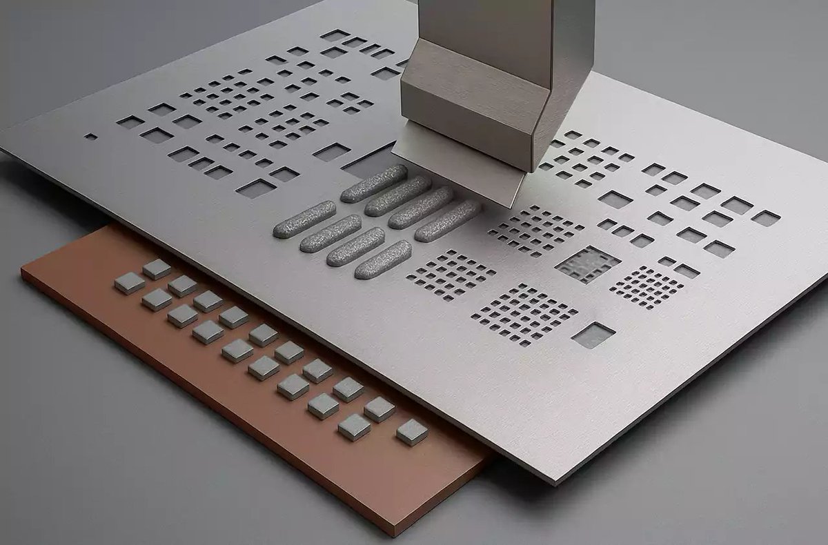 PCBFastTurn's tweet image. Stencil printing isn’t trivial. The right stencil specs + squeegee speed and pressure = SMT success. Want to reduce defects and nail repeatability?  → fastturnpcbs.com/blog/solder-pa…
#PCB #SMT #SolderPaste