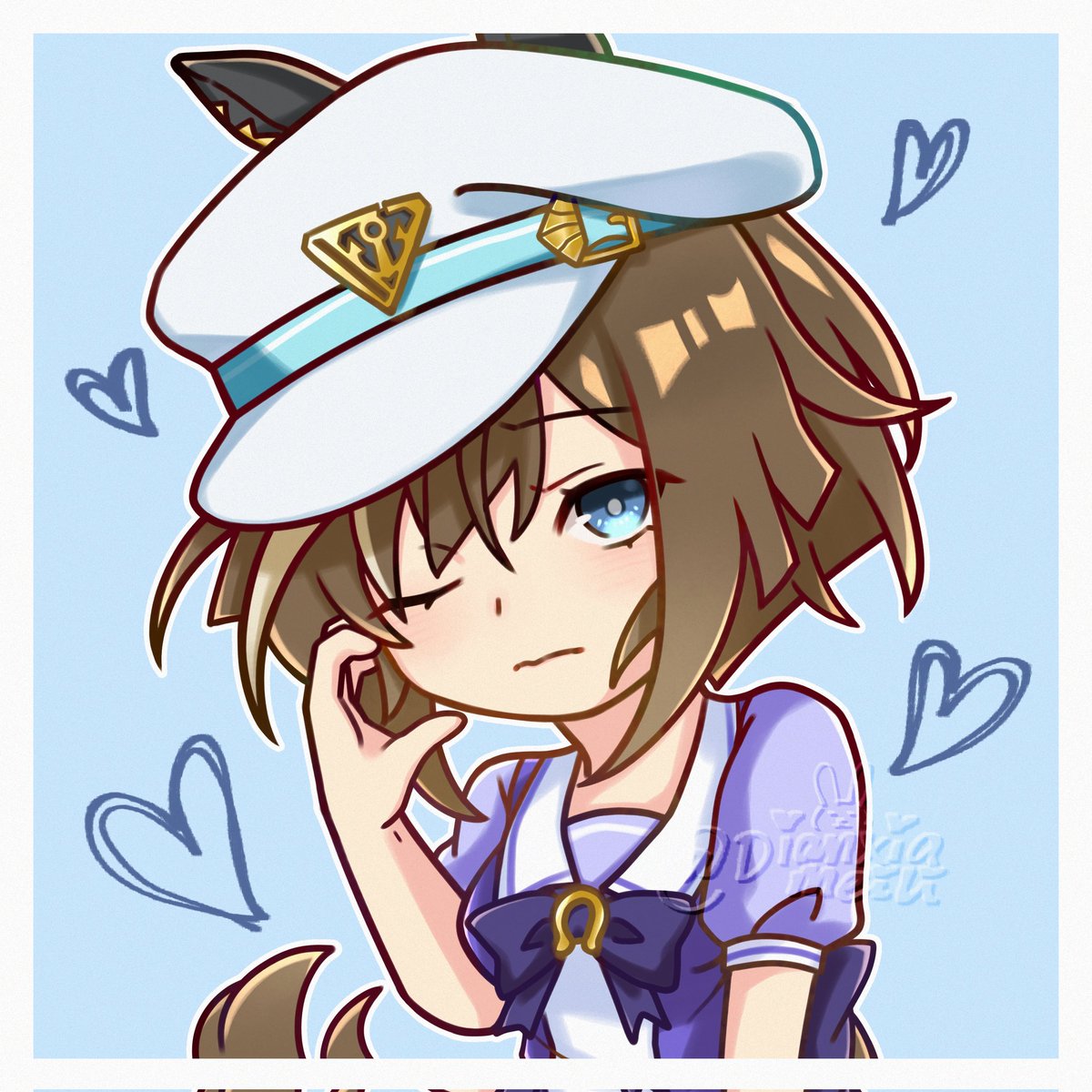 dianxia_meili's tweet photo. 🩵🩵 #シュヴァルグラン #ウマ娘 #ChevalGrand https://t.co/Cpa0zVIFnK