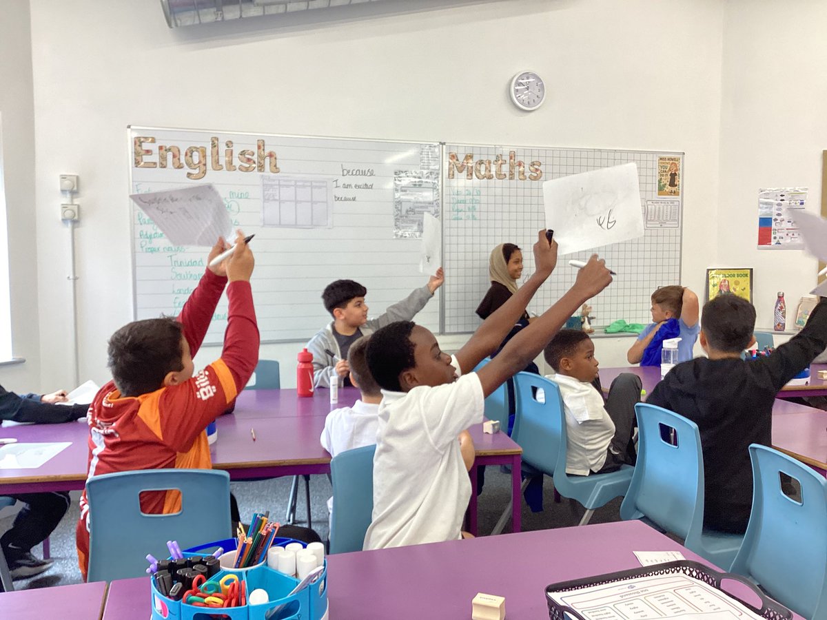 Fosse_TMET's tweet image. We’ve been beating in each other in our times table recall today! Miss Howell is very impressed with the progress #fmmaths