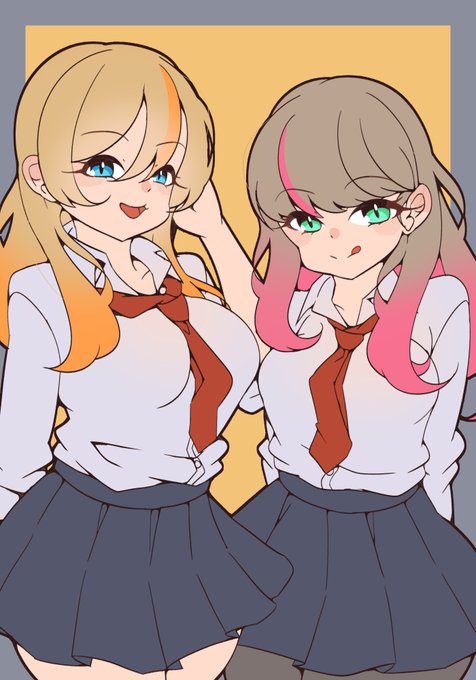 ふたなり ギャルおねえさんがこちらを見つめている・・・
「えー、キミ、お姉さんたちに興味あるんだー」
「 フフ、実はうちらも、キミに興味あったんだよね」 