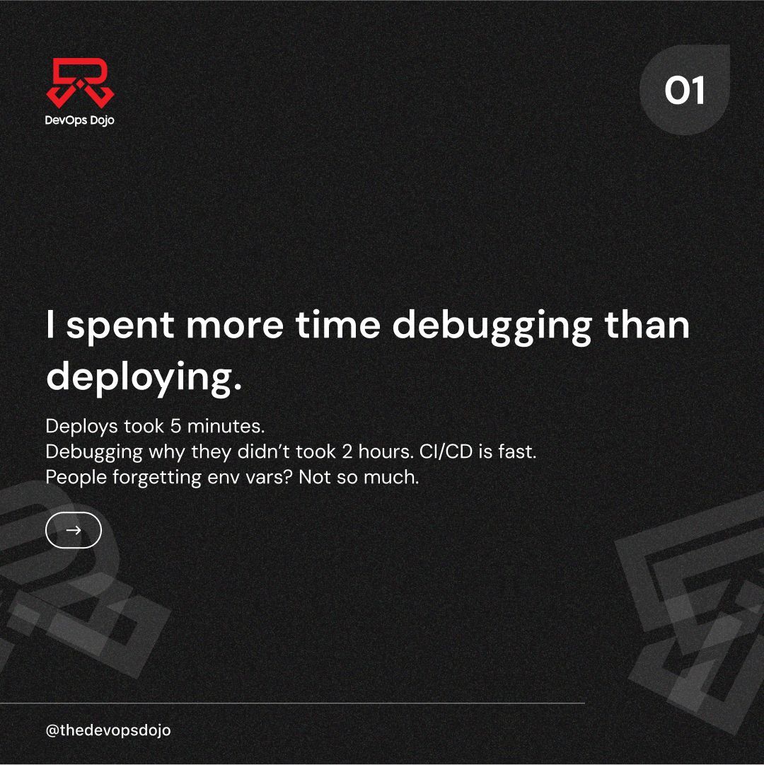 thedevopsdojo's tweet image. Turns out DevOps isn’t just pipelines and deploys.
It’s Slack threads, silent fixes, and doing work no one sees - until it breaks.
Here’s what 30 days of tracking taught me.
#DevOpsReality #CareerInTech #TheDevOpsDojo