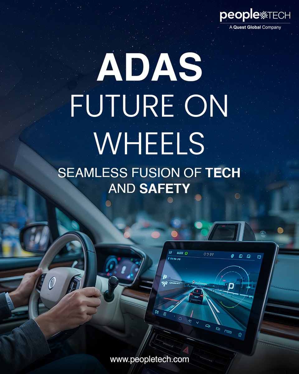 PeopleTechInc's tweet image. Smarter roads. Safer drives.
People Tech’s ADAS fuses sensors, AI &amp;amp; automation to power the future of mobility.
peopletech.com/adas
#ADAS #SmartDriving #AutomotiveTech