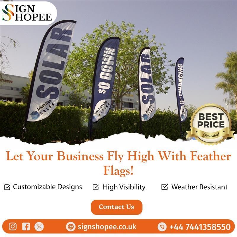 SignShopeeuk's tweet image. 🎉 Make your brand stand out with #CustomFeatherFlags from #SignShopee – #HighVisibility, #WeatherProof, and fully customizable! 🚩✨

🌐 signshopee.co.uk
📱 +44 7441358550 

#FeatherFlags #BusinessPromotion #CustomFlags #EventMarketing #MarketingTools #OutdoorAdvertising