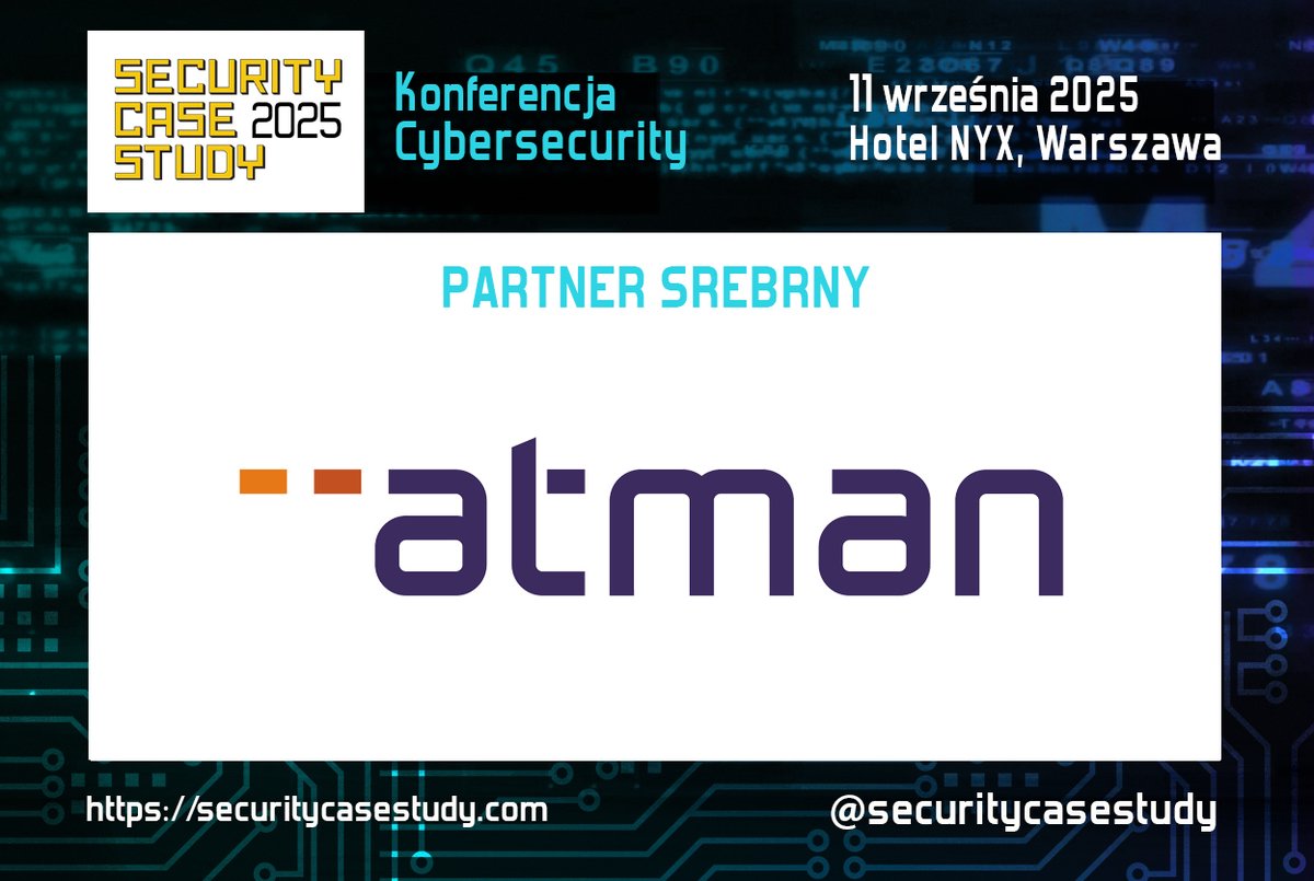 Zachęcamy do udziału w Security Case Study 2025, konferencji poświęconej bezpieczeństwu teleinformatycznemu.  

Jesteśmy partnerem #SCS25, a Radosław Potera, nasz CTO, przybliży uczestnikom konferencji zagadnienia z zakresu bezpieczeństwa #DataCenter. Zobacz cały program na