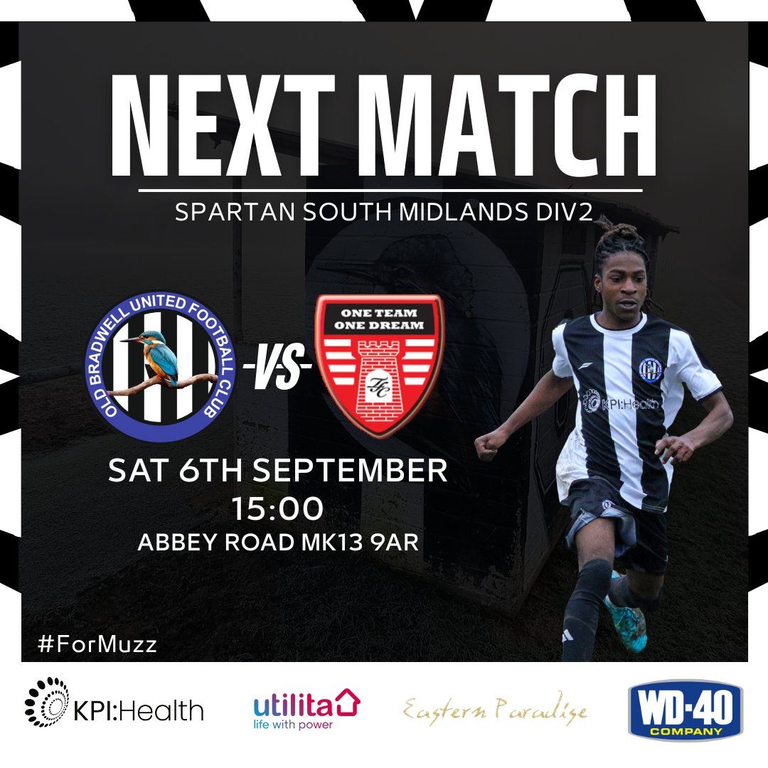 OldBradwellUtd's tweet photo. We're back in action at home this weekend as we welcome @Tottsfc to Abbey Road.

#OBUFC #ForMuzz #Kingfishers https://t.co/6S0TJxtlfI