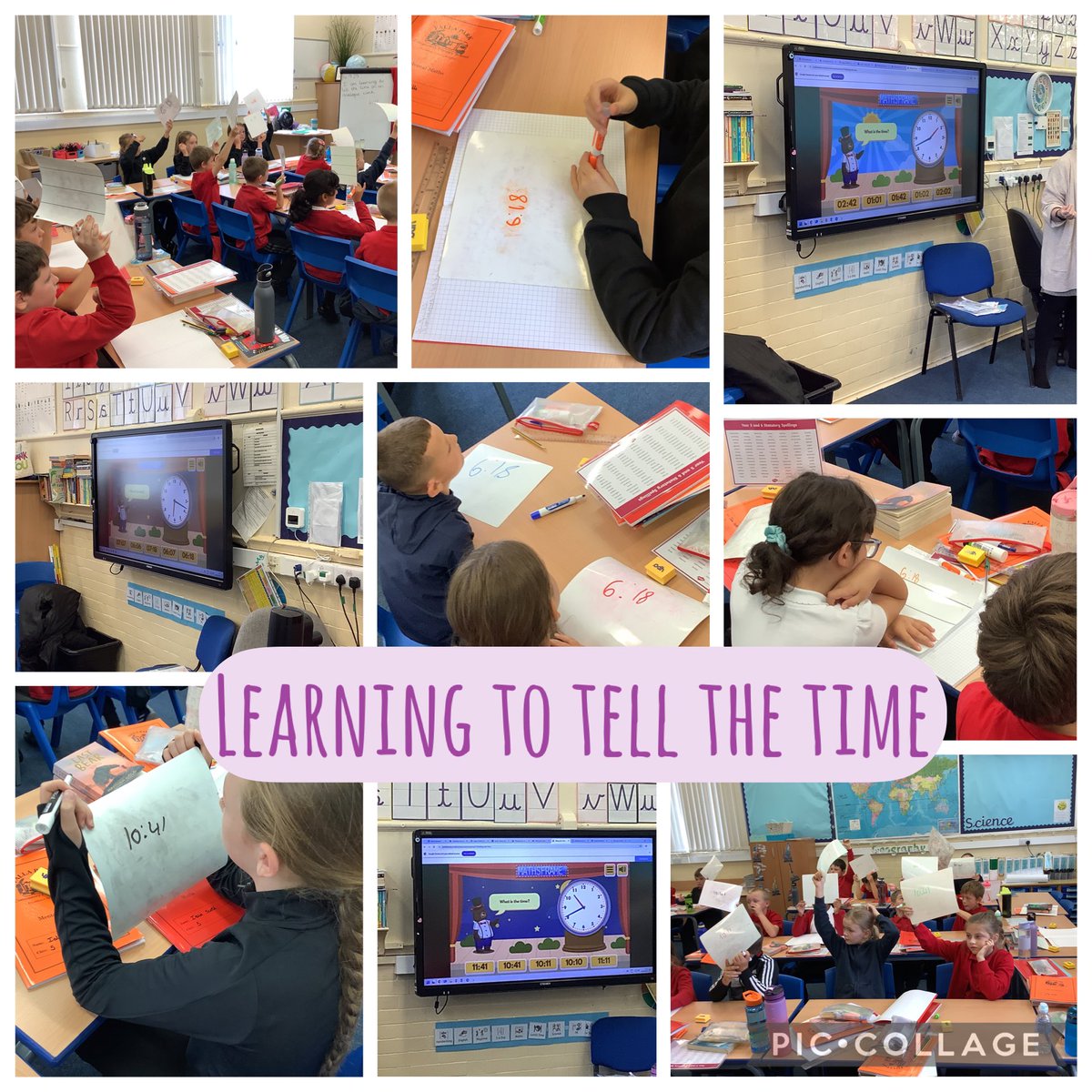 Today Year 5 have been recapping telling the time on analogue clocks. <a href="/FallaParkSchool/">Falla Park Community Primary School</a>