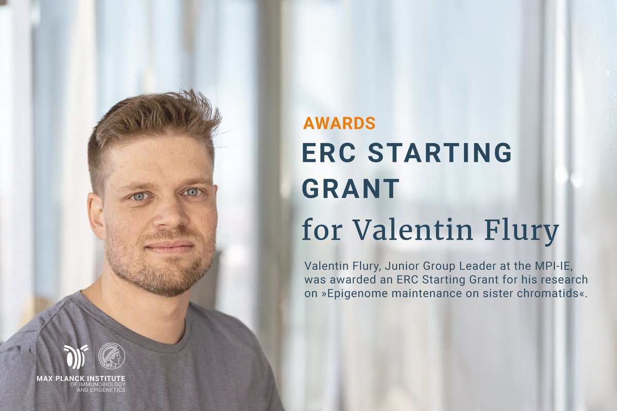 mpi_ie's tweet image. ERC Starting Grant for Valentin Flury to investigate the role of epigenetic memory during cell division focusing on epigenome maintenance on sister chromatids.  

Read all details here: ie-freiburg.mpg.de/6057908/2025_0…

Congrats, @ValeFlury 😍

@ERC_Research #ERCStG
