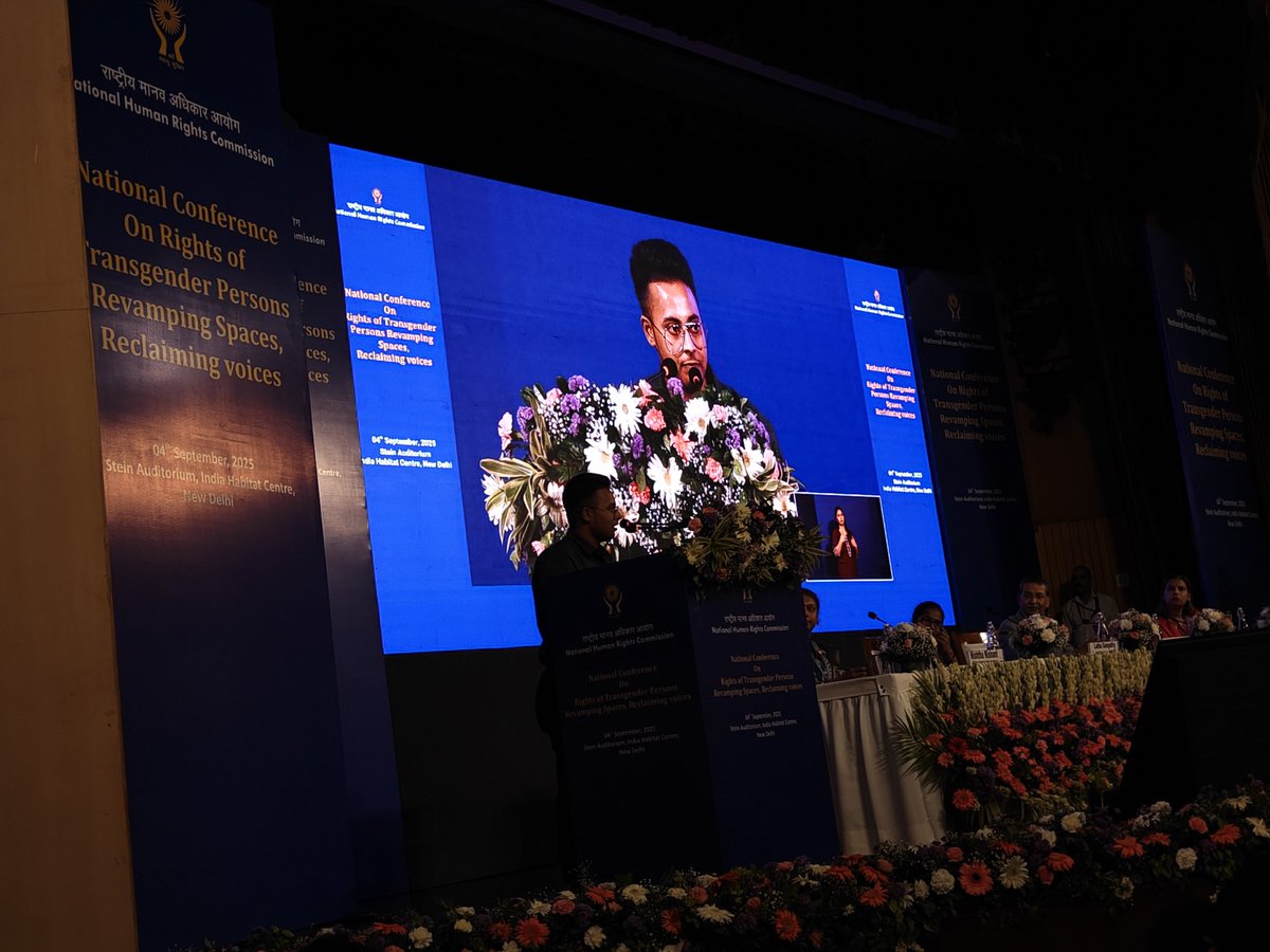 Kunal Kishore (@koonaltweets) on Twitter photo At the #NHRC’s National Conf on #TransRights, #RonitJha — #BiharPolice’s first #Transman SI, shares his journey. From BPSC success to breaking barriers in uniform. Bihar leads in inclusion, but true change needs mindset shifts. Recognition must meet respect.
#InclusionMatters At the #NHRC’s National Conf on #TransRights, #RonitJha — #BiharPolice’s first #Transman SI, shares his journey. From BPSC success to breaking barriers in uniform. Bihar leads in inclusion, but true change needs mindset shifts. Recognition must meet respect.
#InclusionMatters
