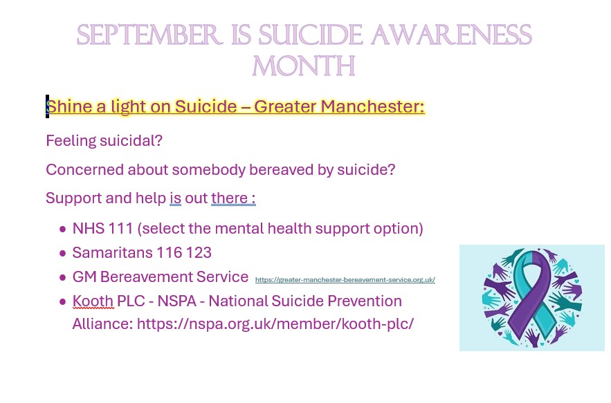 Trafford School Nurses (@traffschnurses) on Twitter photo September is Suicide Awareness month, please share the contact details below if you think it may help just 1 person <a href="/CCHSmcrtrafford/">Children's Community Health Services</a> <a href="/mcrlco/">Manchester Local Care Organisation</a> <a href="/TraffordLCO/">Trafford Local Care Organisation</a> <a href="/JillTomlinson13/">Jill Tomlinson</a> September is Suicide Awareness month, please share the contact details below if you think it may help just 1 person <a href="/CCHSmcrtrafford/">Children's Community Health Services</a> <a href="/mcrlco/">Manchester Local Care Organisation</a> <a href="/TraffordLCO/">Trafford Local Care Organisation</a> <a href="/JillTomlinson13/">Jill Tomlinson</a>