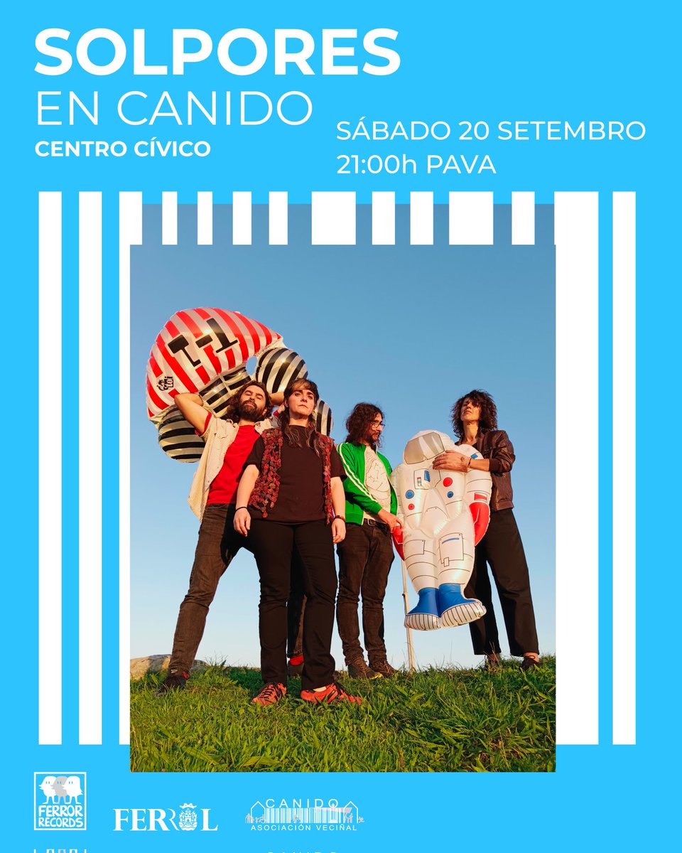 Pava o 21 de setembro no Solpores en Canido con Ferror Records. 

<a href="/FerrorRecords/">Ferror Records</a> <a href="/FerrolOficial/">Concello de Ferrol</a> <a href="/FerrolCultura/">Ferrol Cultura</a> #Pava
