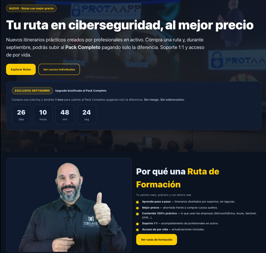 Ese mes raro en el que la peña habla de “nuevos propósitos”.
Pero ojo: los de enero siguen cogiendo polvo en la estantería.En SeguridadSi vamos con cambios REALES que puedes usar ya. ¿Quieres verlo sin que te lo cuente con dibujitos? 👉academia.seguridadsi.com/landing-promoc…