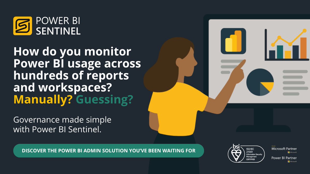 PBISentinel's tweet image. How do you monitor #PowerBI usage across reports &amp;amp; workspaces?

Power BI Sentinel helps:

📊Track every workspace/dataset/report/user
📝Automatically generate #documentation
🚨Get alerts on activity or risks

Visibility with the right #PowerBItool.
➡️powerbisentinel.com/?utm_campaign=…