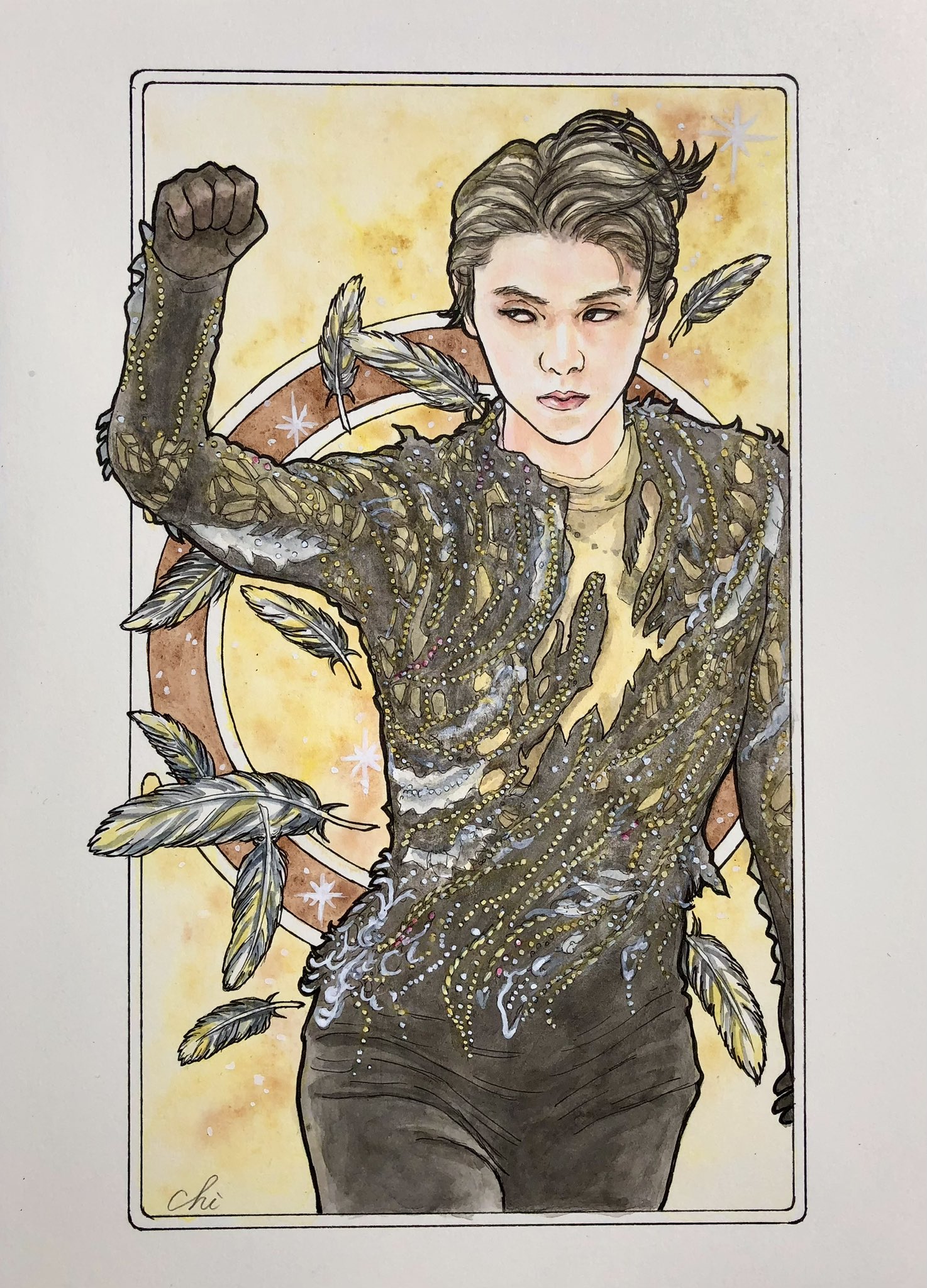 ラテ Happy new year 羽生結弦 絵画 aflo-90185568-1541385959.jpg?