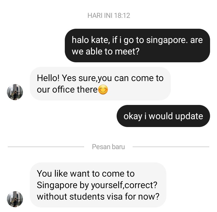 nekat, demi dpt kerja disana😭😭