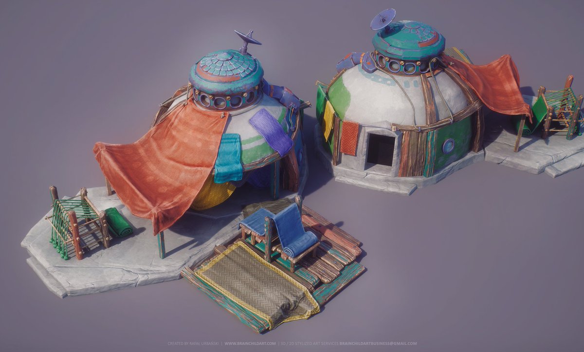 3D PBR Lowpoly Stylized WEAVER Building | City-Builder Game.   

➡️brainchild.pl
 
Created in Blender 3D, Adobe Substance 3D Painter &amp; Substance 3D Designer!  

#stylized #gameart #model #blender #texturing #modeling #unity #unreal #ue5 #gamedev #indie #gameart #adobe